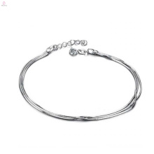 Women thin silver anklets,copper platinum anklets designs jewelry